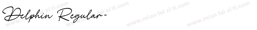 Delphin Regular字体转换